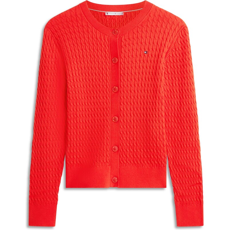 TOMMY HILFIGER Kardigán oranžovo červená 67468821