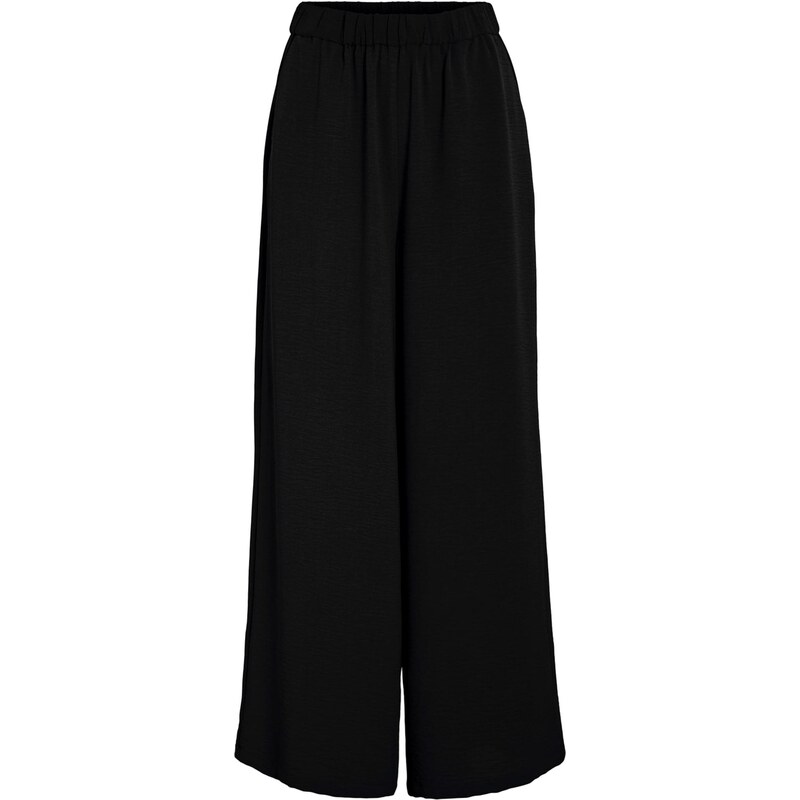 VILA Plisované nohavice VIRella čierna 67468835