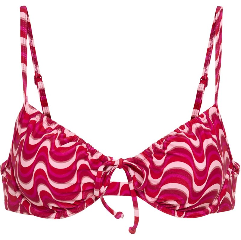 LSCN by LASCANA Bikinový top ružová / biela 67468856