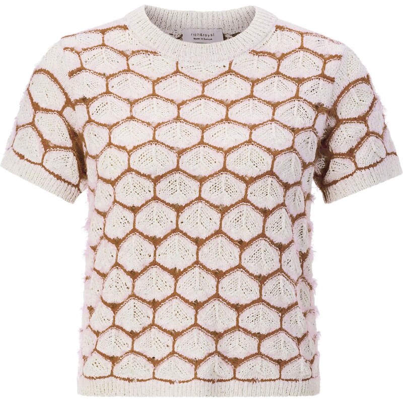 Rich & Royal Sveter svetlobéžová / karamelová 67468893