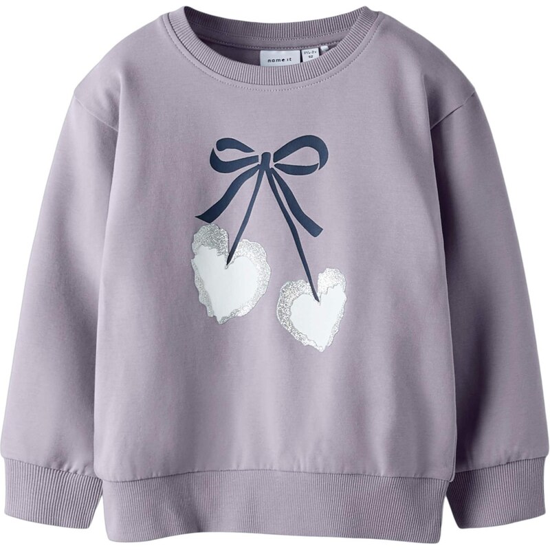 NAME IT Mikina NMFBASALT námornícka modrá / levanduľová / strieborná / 67468899