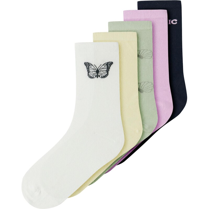 NAME IT Ponožky NKFVILDE svetložltá / svetlozelená / ružová / čierna / 67468907