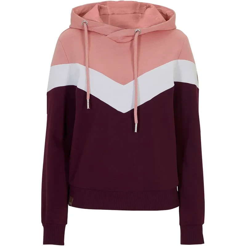 bonprix Mikina s kapucňou a veľkým golierom, farba fialová 45719879