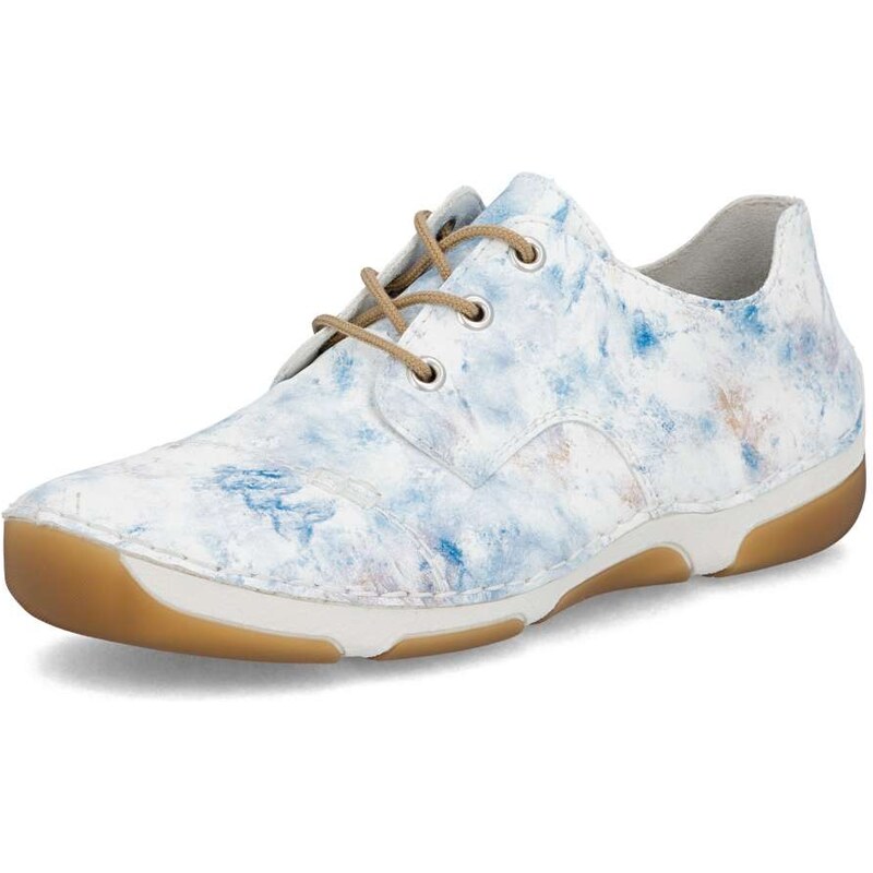 Dámske poltopánky RIEKER 55920-90 biela S6 67472306