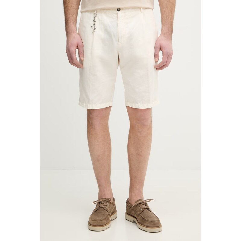 Šortky s prímesou ľanu Paul&Shark 67472671