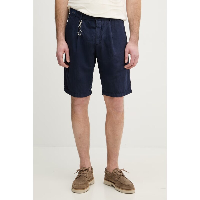 Šortky s prímesou ľanu Paul&Shark 67472670