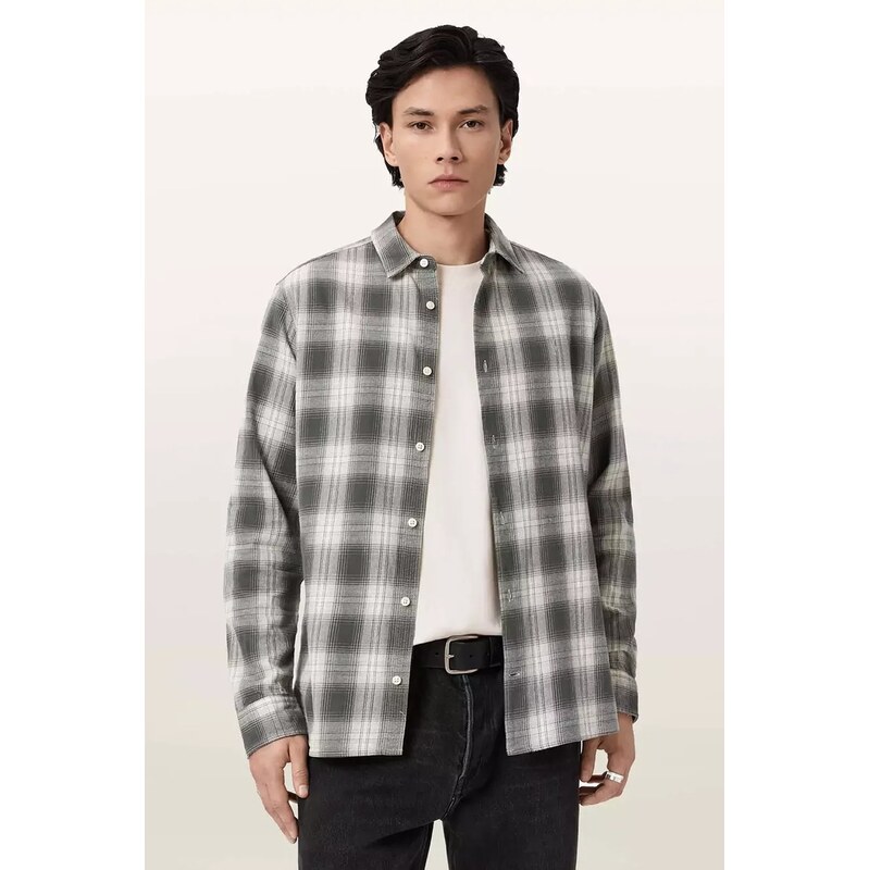 Bavlnená košeľa AllSaints KELBY 67473116