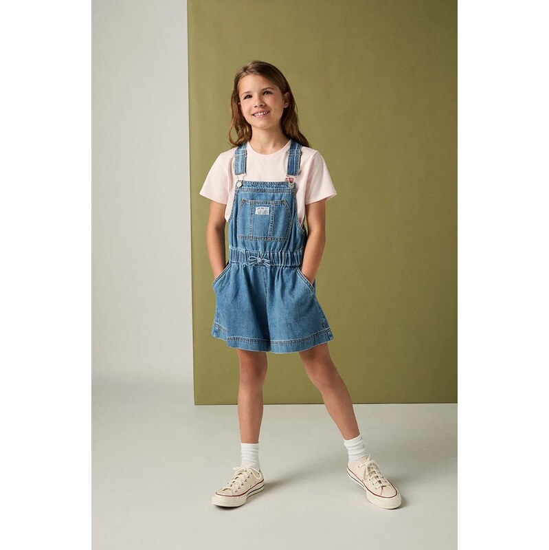 Detské nohavice na traky Levis SHORTALL WITH TIE AT WAIST 67473684