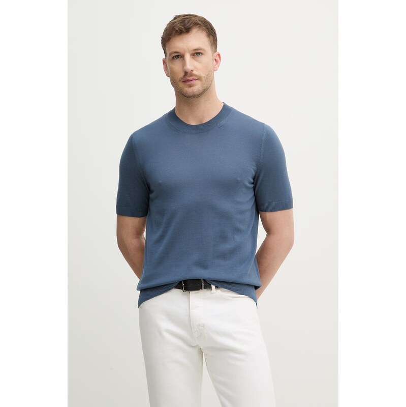 Vlnené tričko BOSS H-Umauro 67473419