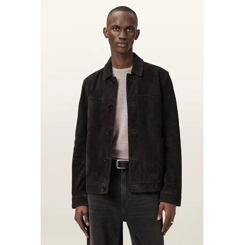 Kožená bunda AllSaints NATES 67473681