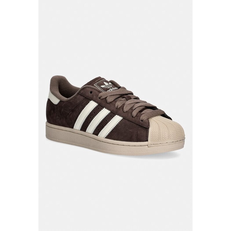 Nubukové tenisky adidas Originals Superstar II 67473493