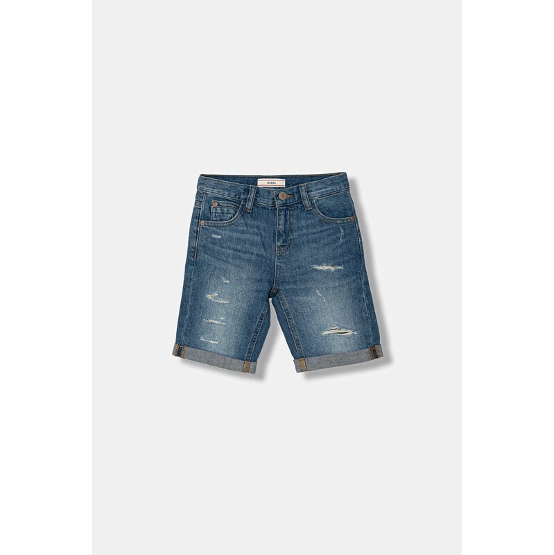 Detské rifľové krátke nohavice Guess 67473581