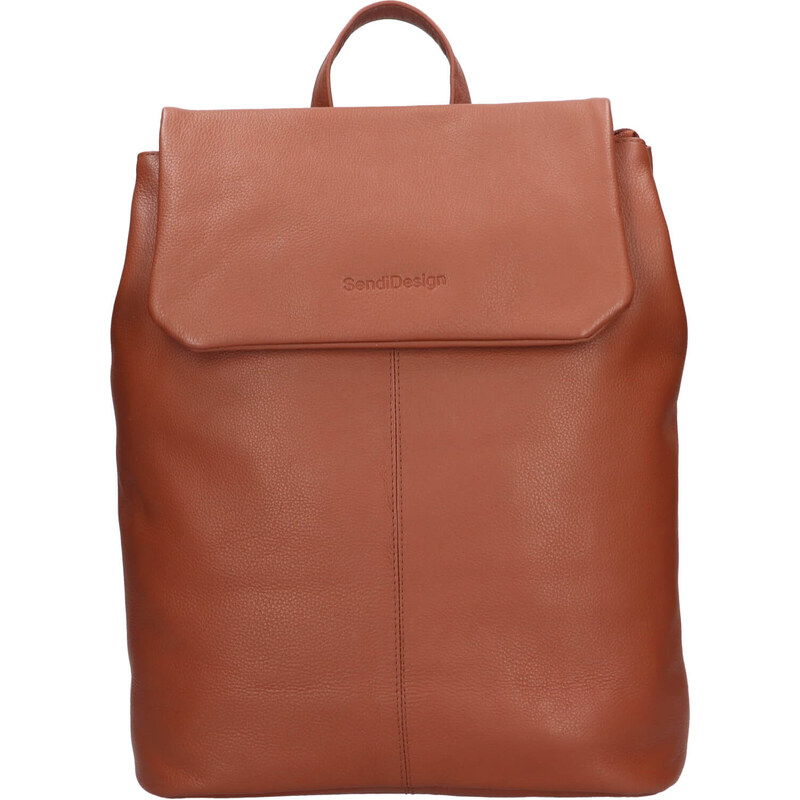 Sendi DESIGN Dámsky kožený batoh SendiDesign Betty - koňak 67497223