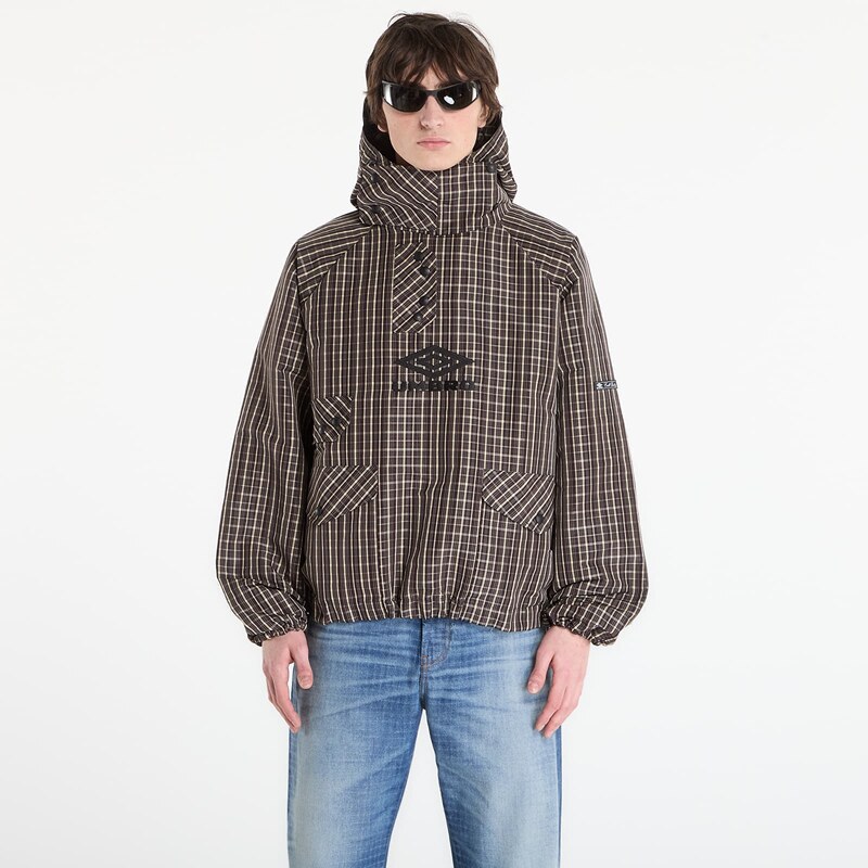 Bunda Umbro by SlamJam Check Smock Anorak Beige/ Dark Brown L 67475731
