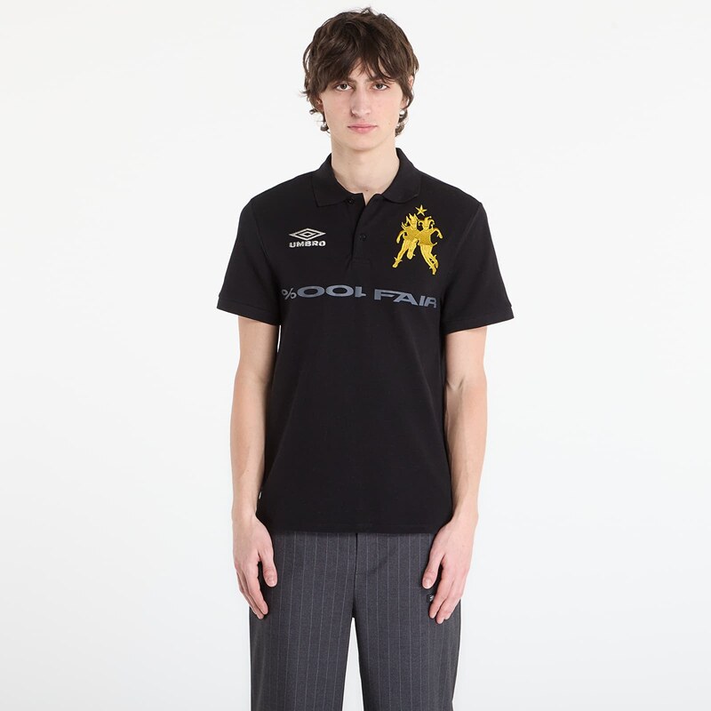 Tričko Umbro by SlamJam 001% Fair Polo Black L 67475724