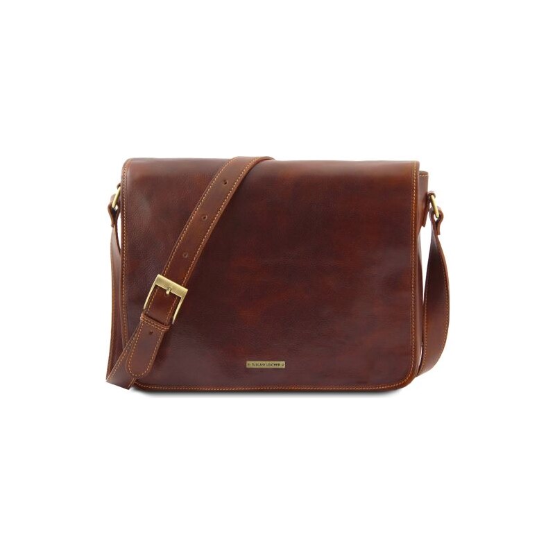 E-shop Kožená taška cez rameno Messenger double - Tuscany Leather