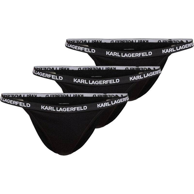 Karl Lagerfeld Nohavičky čierna / biela 66382949