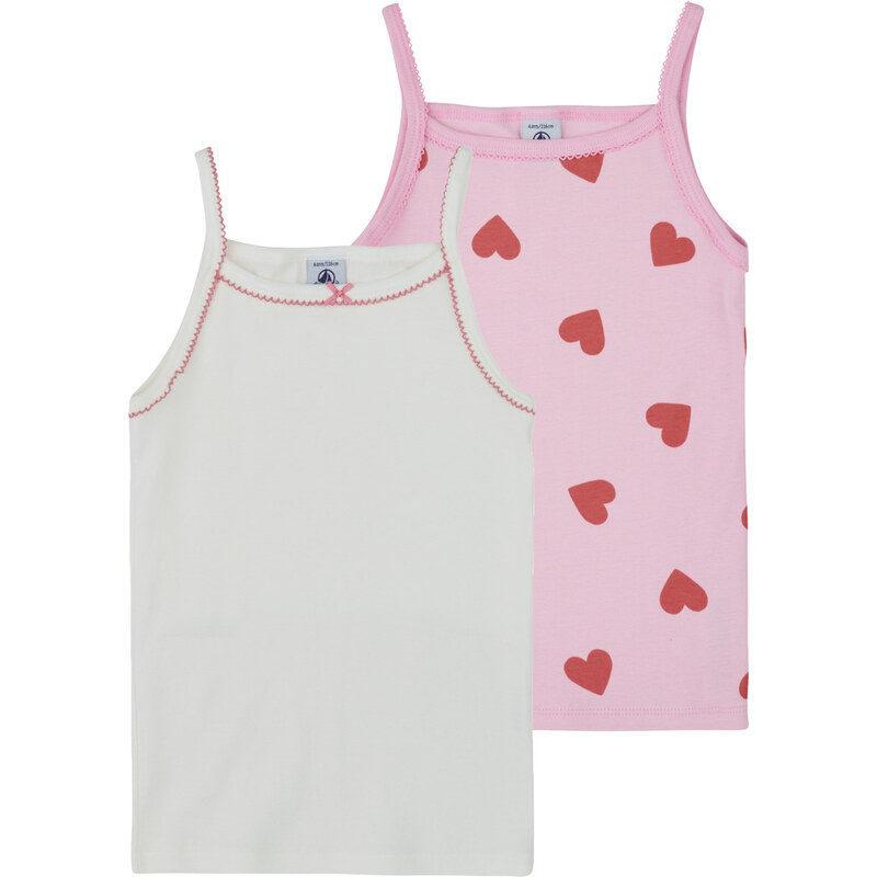 Petit Bateau Tielka a tričká bez rukávov 2 CHEMISES BRETELLES Petit 67475571