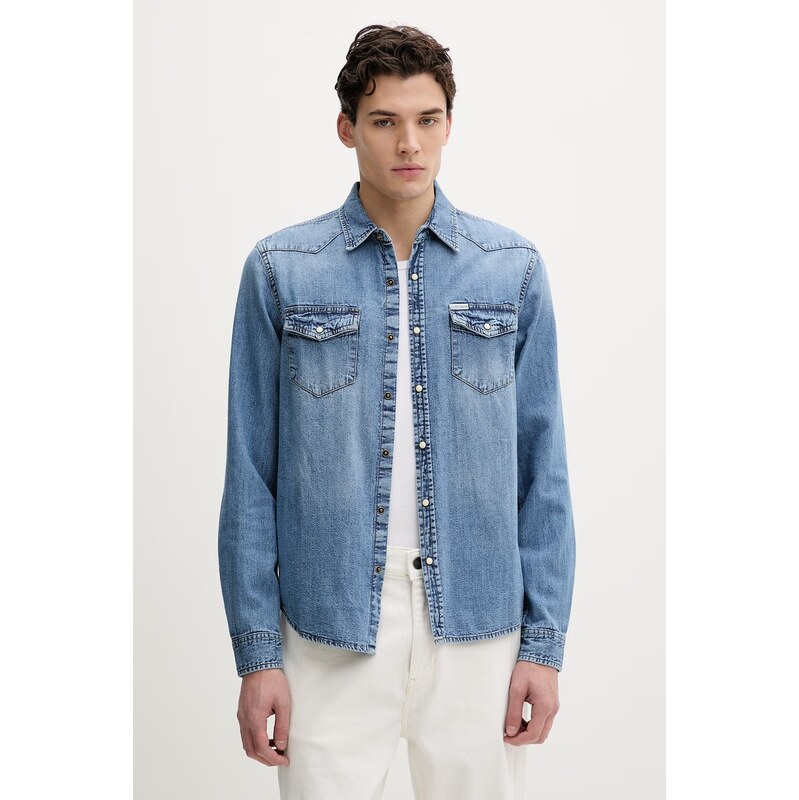 Rifľová košeľa Guess Jeans 67494293