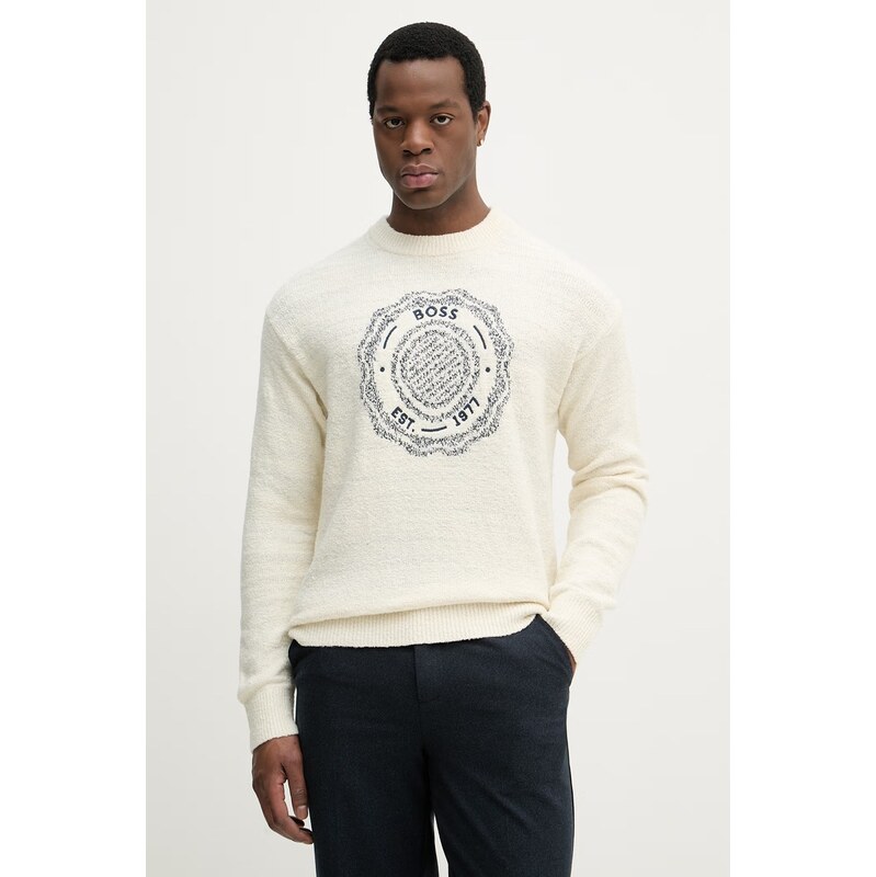 Sveter s prímesou vlny BOSS Orange Kerbert 67494329