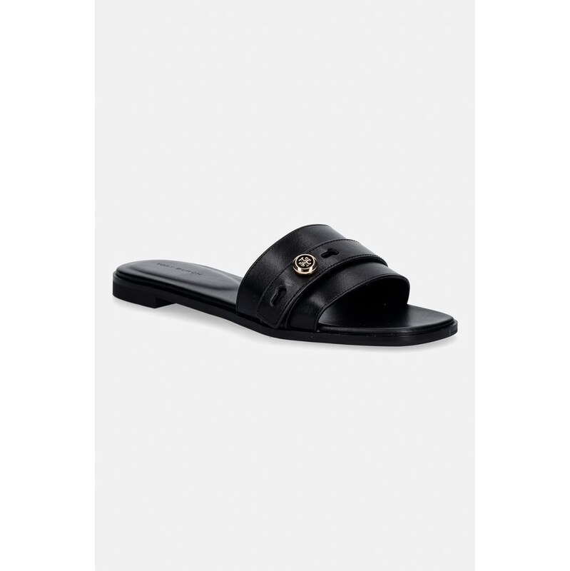 Kožené šľapky Tory Burch Romy Slide 67494347