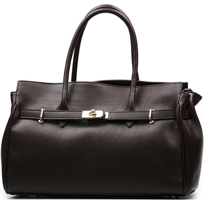 Blaire Kožená kabelka Aurelie tmavo hnedá 67476459