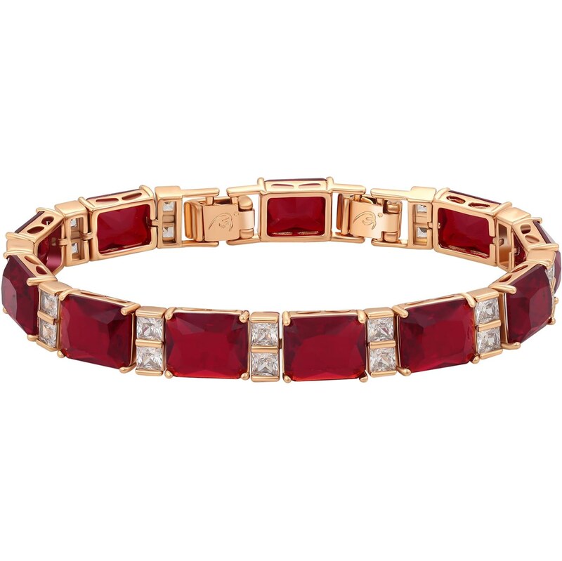 faina Náramok ružové zlato / červená 67481641