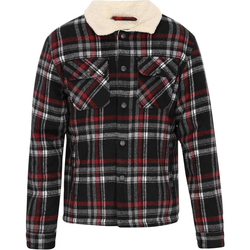 DreiMaster Vintage Prechodná bunda Vintage sivá / červená / čierna 67481697