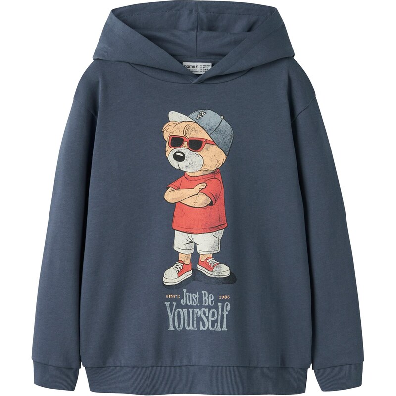 NAME IT Mikina NKMDOBS piesková / námornícka modrá / červená / biela 67481758