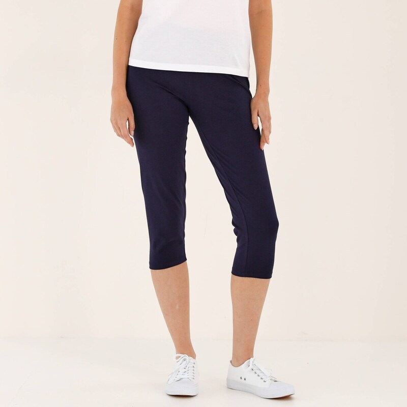 Súprava 2 3/4 legín s pružným pásom nám. modrá+čierna 054 Blancheporte 67484475