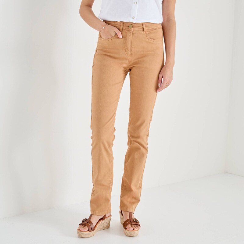 Dlhé zoštíhľujúce nohavice oriešková 052 Blancheporte 67484506