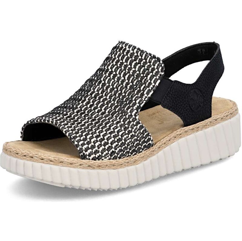 E-shop Dámske sandále RIEKER 69276-00 čierna S6