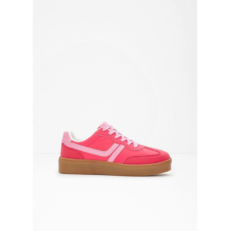 bonprix Tenisky na platforme, Retrolook, farba ružová 62972903