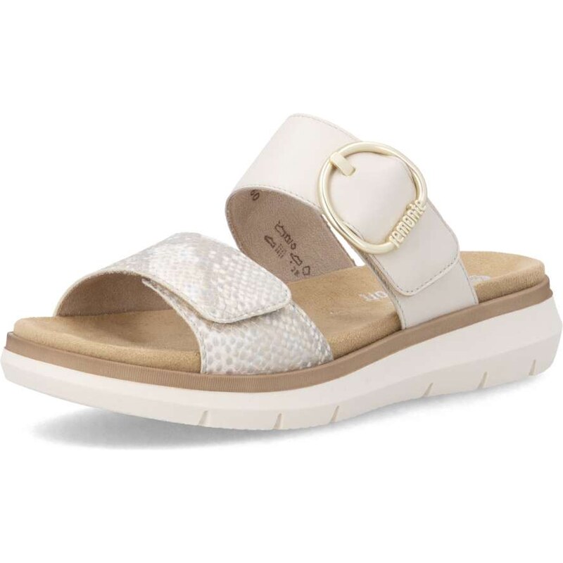 RIEKER Dámske šľapky REMONTE D2K57-60 béžová S6 67488459