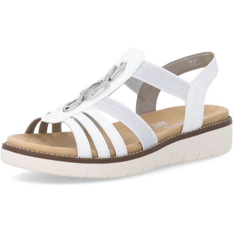 RIEKER Dámske sandále REMONTE D2041-80 biela S6 67488474