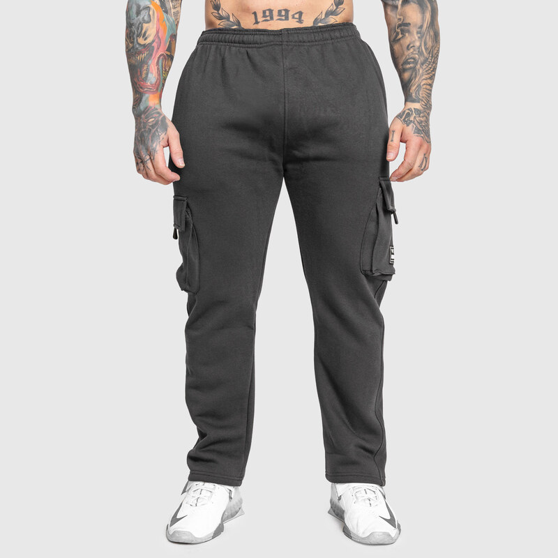 Pánske tepláky Iron Aesthetics Utility, sivé 67489980