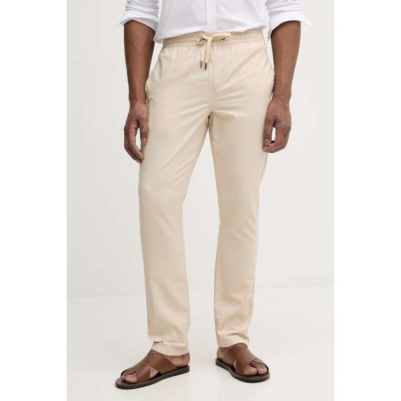 Nohavice s prímesou ľanu U.S. Polo Assn. LINEN BLEND DRAWSTRING 67494318