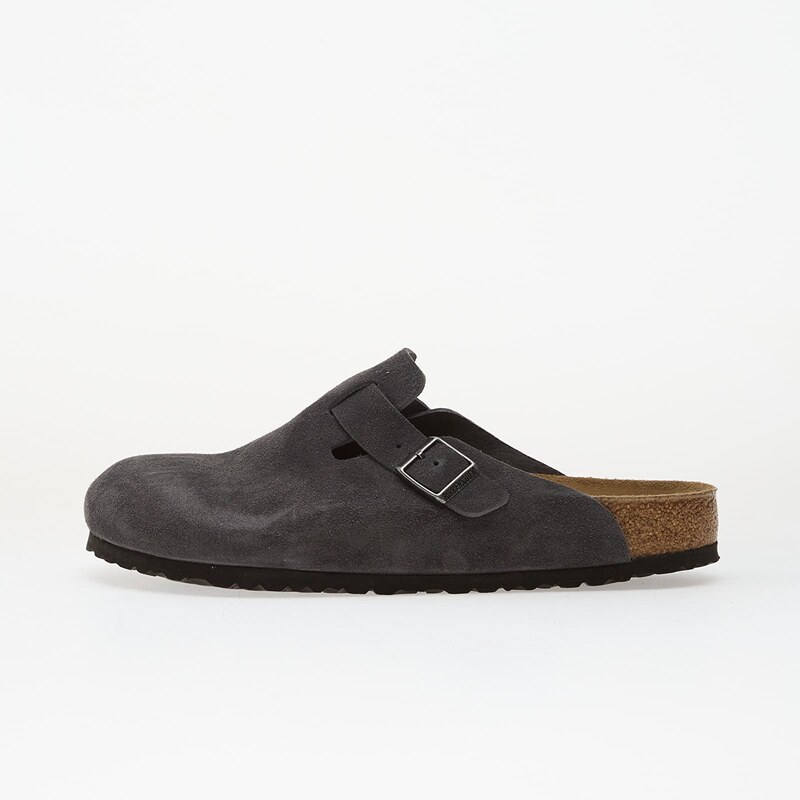Birkenstock Boston Suede Leather Charcoal 67490184