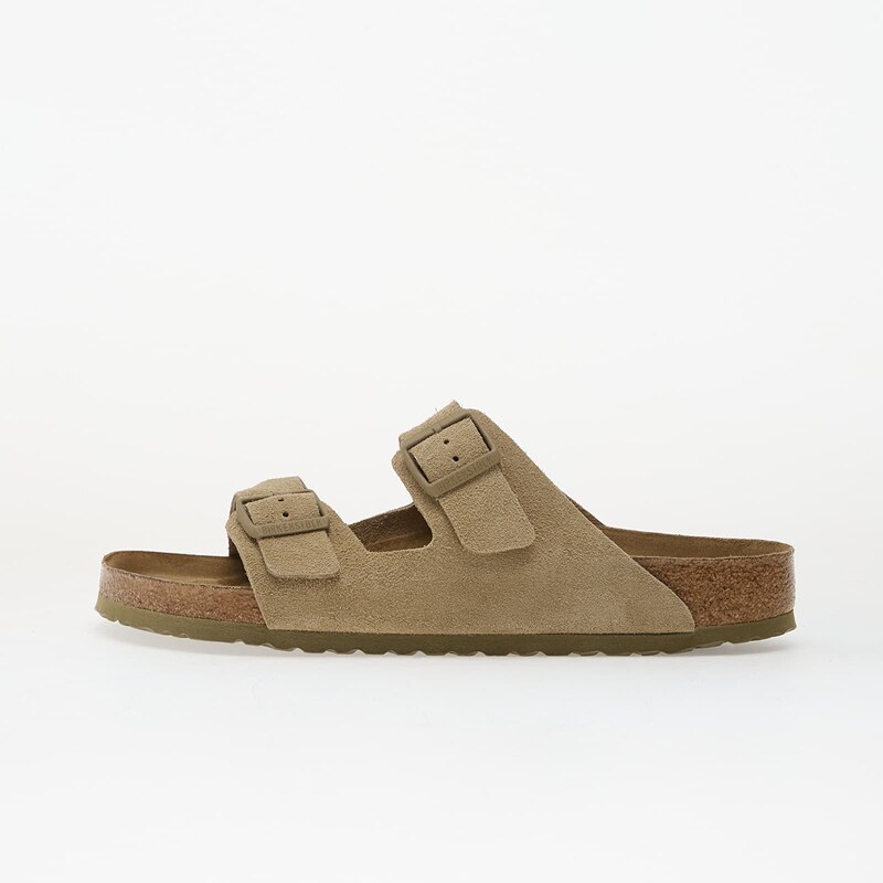 Birkenstock Arizona Suede Leather Unisex Faded Khaki 67560942