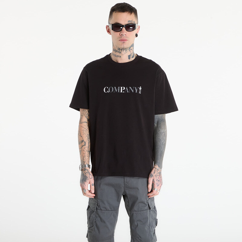 Tričko C.P. Company 30/1 Jersey Short Sleeve Logo T-Shir Black XXL 67491955