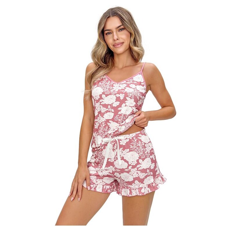 Donna Dámske pyžamo Tina top kvetinové 67490029