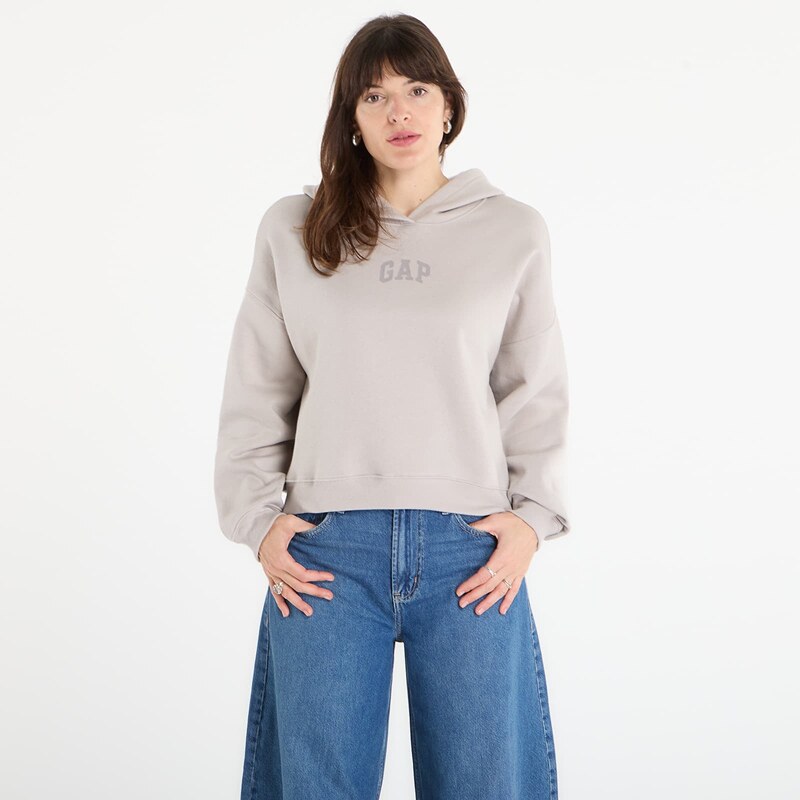 Mikina GAP V-Gap Mini Arch Pullover Hoodie Beige M 67490103
