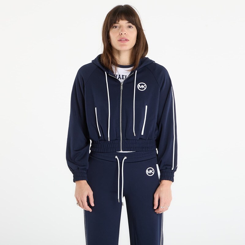 Mikina Michael Kors Contrast Zip Front Track Jacket Midnight Blue XS 67521582