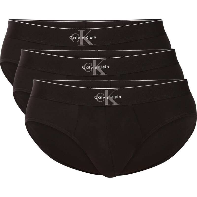 3PACK pánske slipy Calvin Klein čierné (NB4471-UB1) 67490980