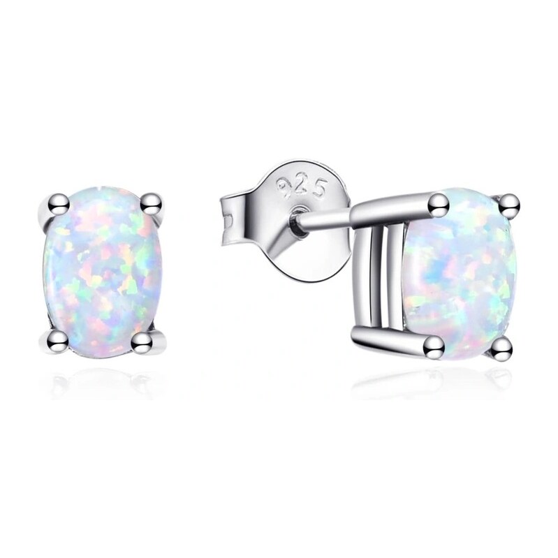 MOISS Strieborné náušnice so syntetickými opálmi E0002806 66592785