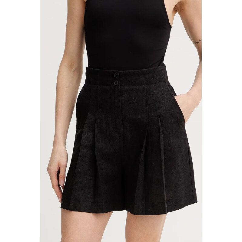 Šortky s prímesou ľanu Twinset 67504416