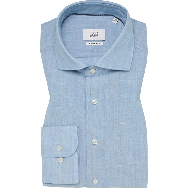 1863 BY ETERNA Modern fit košele Merino vlna a ľan 67492009
