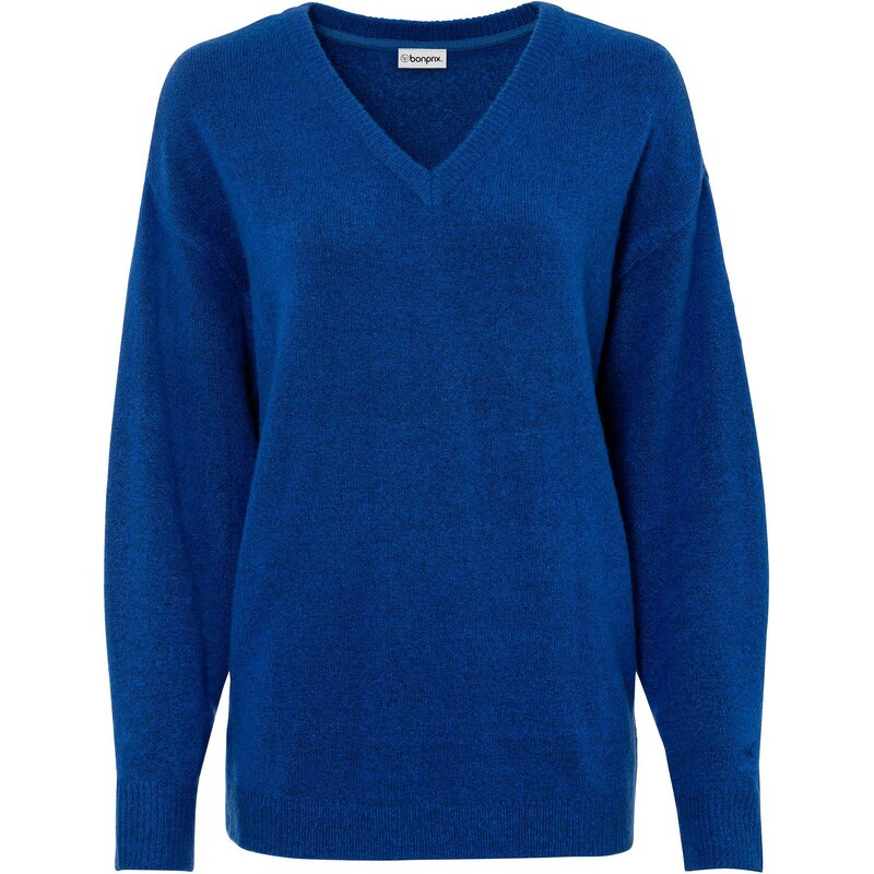 bonprix Pletený pulóver, oversize, farba modrá 45252288