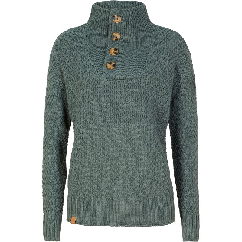 bonprix Pulóver so štruktúrou, farba zelená 45137695