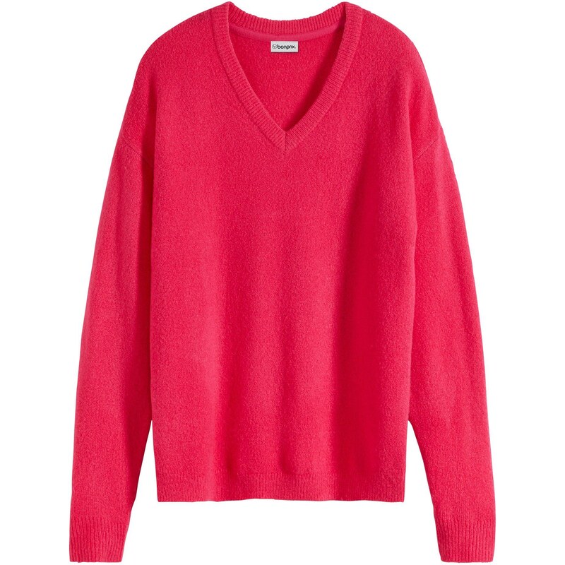bonprix Pletený pulóver, oversize, farba ružová 45455734